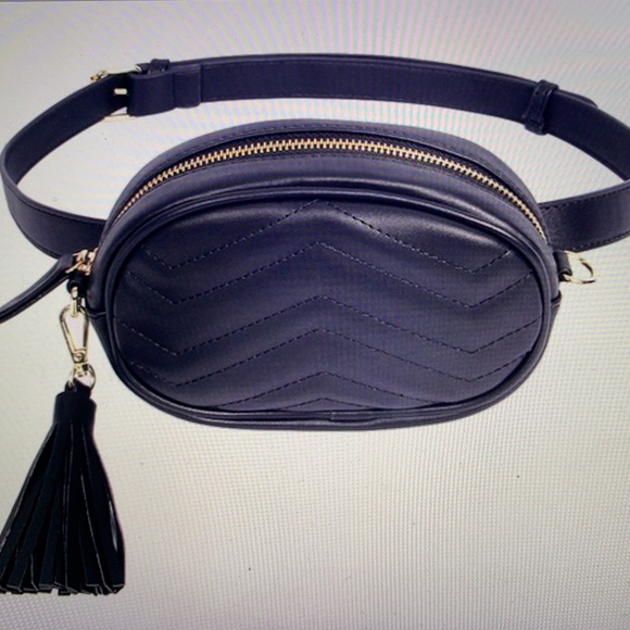 JBA Handbags - Just In!!  *BLACK* Chic Women's Tassel Fanny Pack